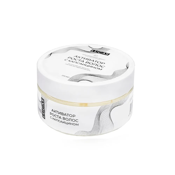 Маска Активатор роста волос с капсаицином (перцем), Lucas, 200 мл										