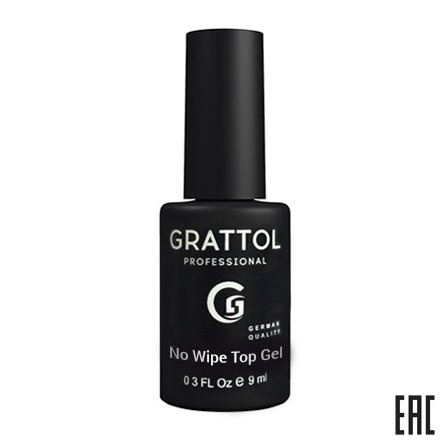 Топ без липкого слоя c УФ фильтром Grattol No Wipe Top Gel UV Filter 9мл. Grattol