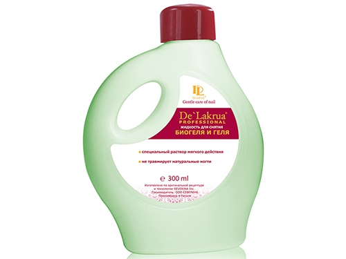 Жидкость для снятия биогеля и геля 300 мл. De Lakrua Professional