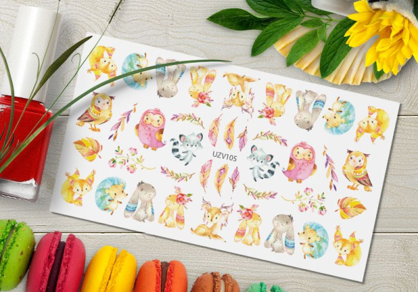 Слайдер-дизайн с белой подложкой UZV105 Delly Pur