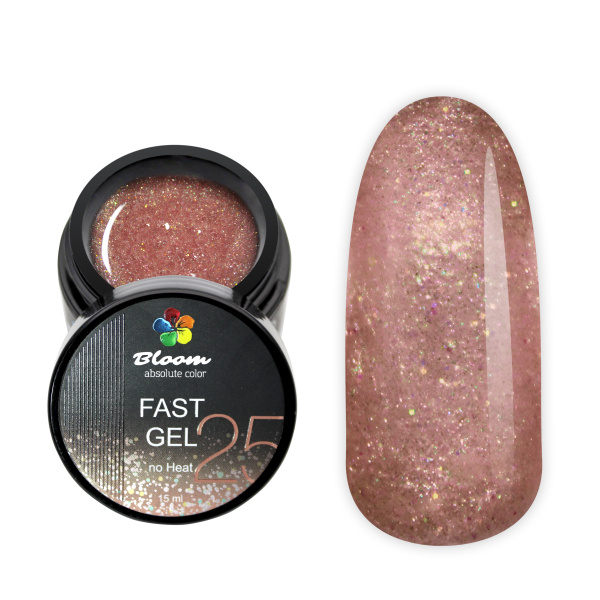Гель для наращивания Fast Gel № 25 низкотемпературный 15 мл Bloom