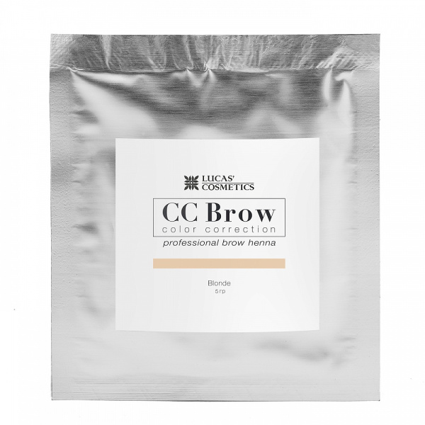 Хна для бровей в саше, русый CC Brow (Blonde), 5 гр. Lucas Cosmetics, 