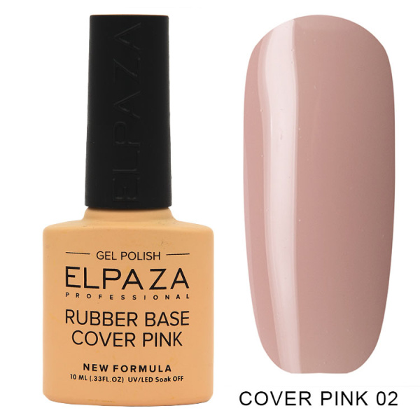 Камуфлирующая база 02 Rubber Base Cover Pink  10 мл Elpaza