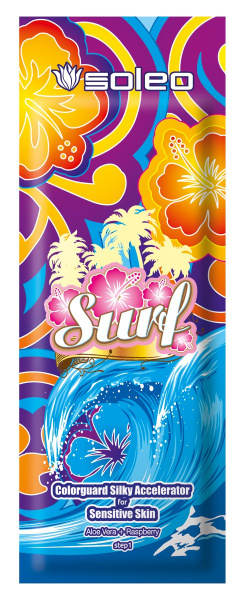 Быстрый ускоритель загара с алоэ вера для чувствительной кожи Surf 15ml Soleo 