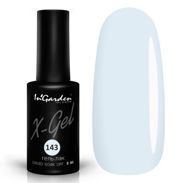 Гель-лак InGarden X-Gel №143 Мечтательно-голубой