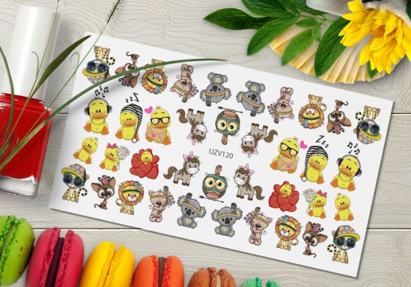 Слайдер-дизайн с белой подложкой UZV120 Delly Pur