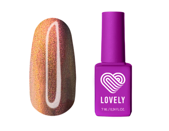 Гель-лак Lovely FC№02 огненная кошка Fire Cat, 7 ml