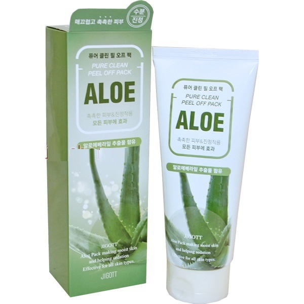 Очищающая маска-пленка с экстрактом алоэ Jigott Aloe Pure Clean Peel Off Pack 180мл