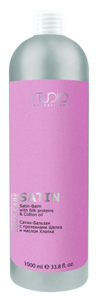 Сатин-Бальзам с протеинами шелка и маслом хлопка "Luxe Care" Studio Professional, 1000 мл Kapous