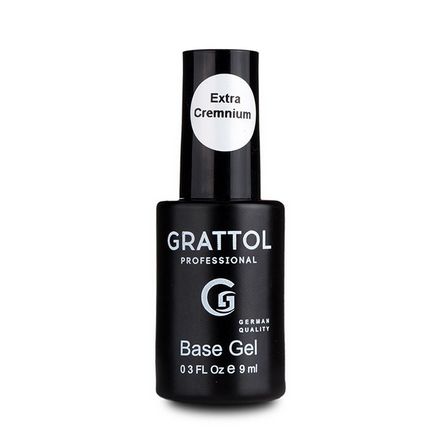 База Каучуковая Густая с частицами кремния Rubber Base Gel Extra Cremnium 9 мл Grattol