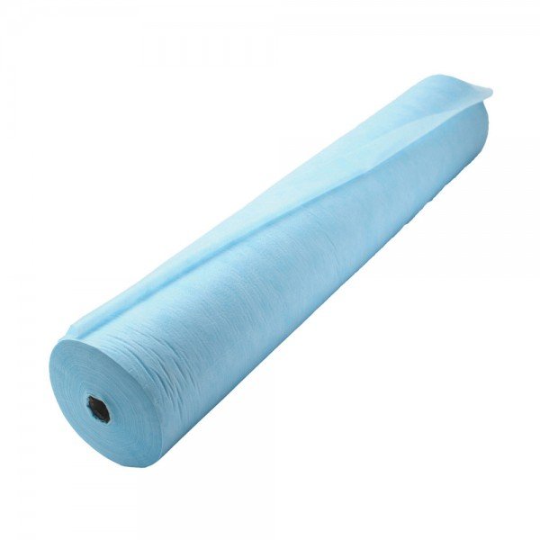 Простыня одноразовая 70*200 рулон с перфорацией 100 шт. цвет: голубой SMS 