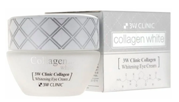 3W CLINIC Крем для лица осветляющий с коллагеном, COLLAGEN WHITENING CREAM, 60 гр