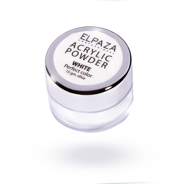 Акриловая пудра Acrylic Powder White 15 гр Elpaza