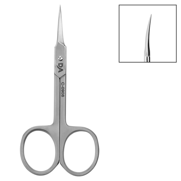 Ножницы для кутикулы, длина лезвия 22мм, студийная заточка, C-0908 Dr.Alex