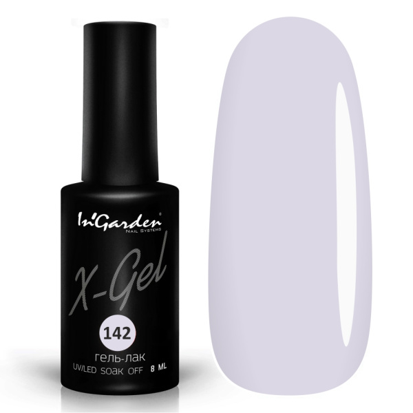 Гель-лак InGarden X-Gel №142 Пастельно-сиреневый