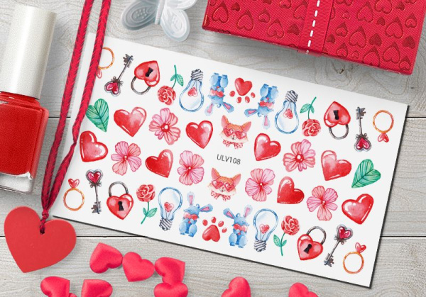 Слайдер-дизайн с белой подложкой ULV108 Delly Pur