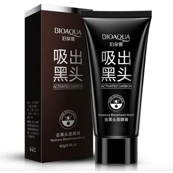 Черная маска-пленка для лица от черных точек и прыщей, 60гр Bioaqua 