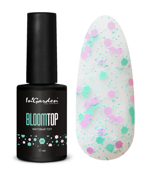 Матовый топ BLOOMTOP №4, 11 мл Ingarden