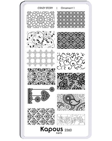 Пластина для стемпинга Crazy story Ornament 1 Kapous
