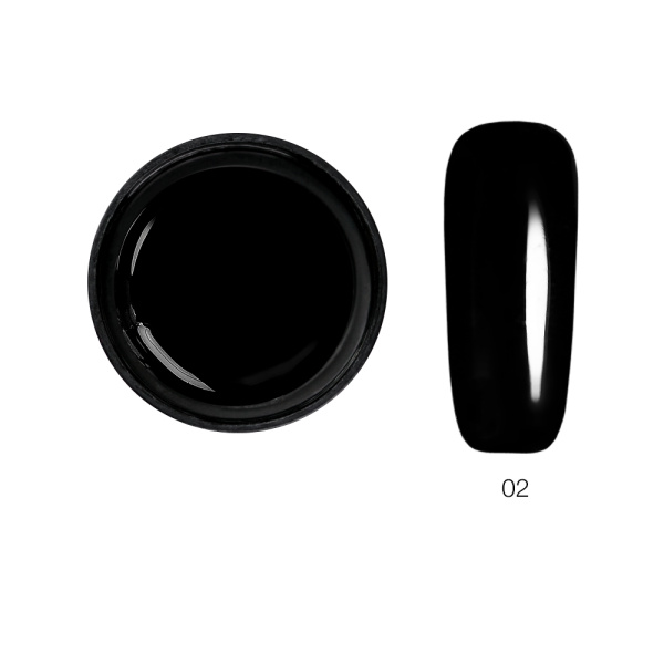 Гель-краска Gel Paint № 02 Black 5 мл Elpaza
