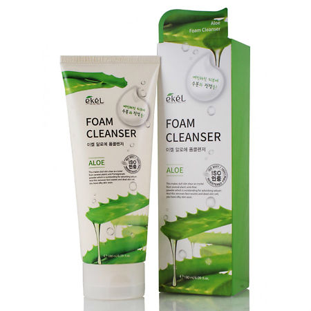 Увлажняющая успокаивающая пенка для умывания с экстрактом алоэ Ekel Foam Cleanser Aloe 180мл