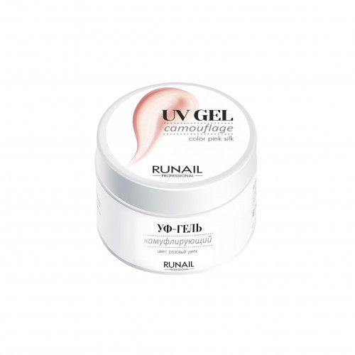 Камуфлирующий УФ-гель Розовый шелк 15 г №3453 Runail