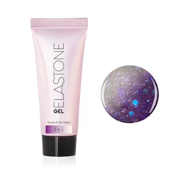 Гибрид акрила и геля №7046 для наращивания 3 в 1 ELASTONE GEL 18 мл Runail 