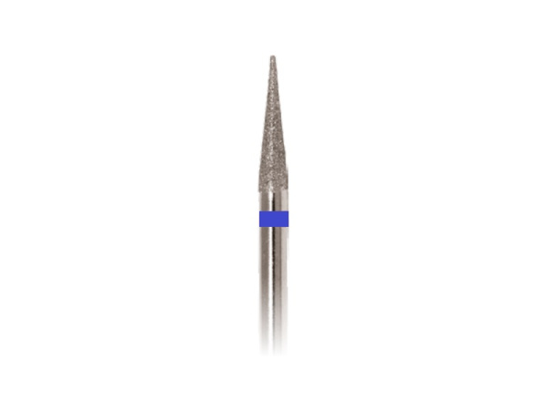 Фреза алмазная конус 2,1 мм средний абразив (синяя) Major