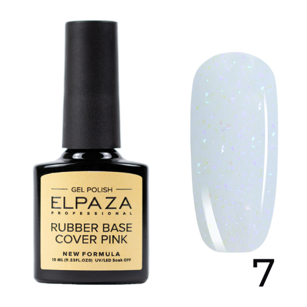 Камуфлирующая база 07 Rubber Base Shiny 10 мл Elpaza