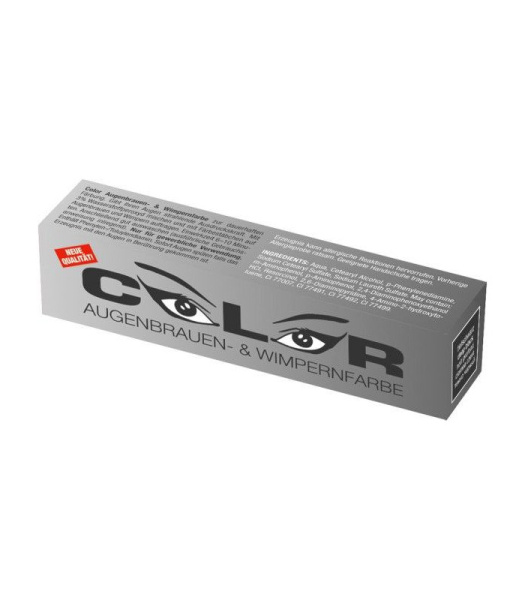 Краска для бровей и ресниц, цвет черный Color 15 мл.
