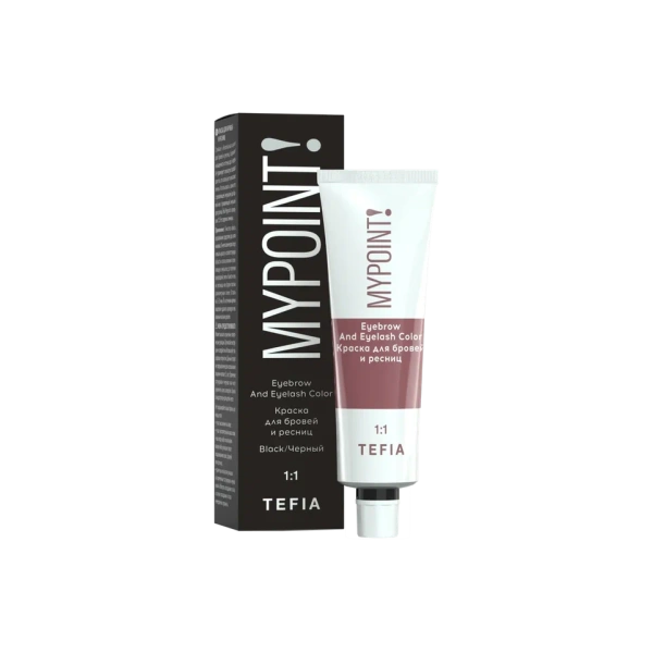Краска для бровей и ресниц, черный 25 мл TEFIA MYPOINT