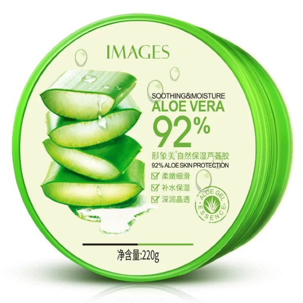 Успокаивающий гель для лица и тела с натуральным соком ALOE VERA 92%, 220 гр Images