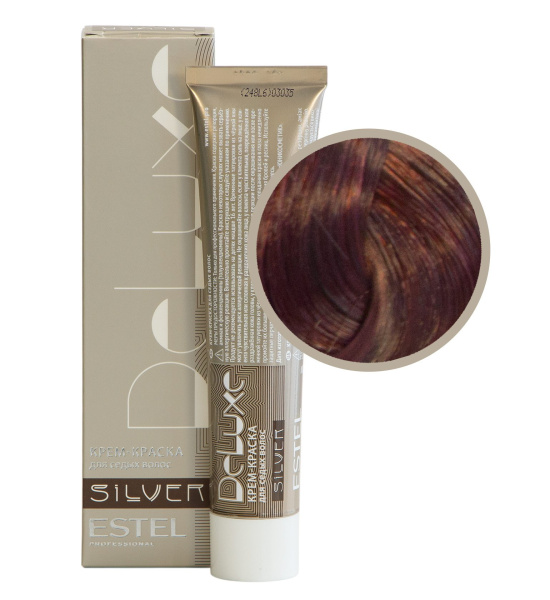 Крем-краска DeLuxe Silver 6/5 темно-русый красный 
