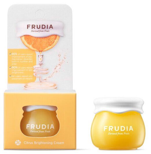 Крем-смузи для лица с цитрусом, придающий сияние Citrus Brightening Cream, мини-версия