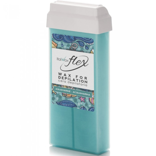 Воск в картридже Flex Аквамарин 100мл.  ITALWAX 