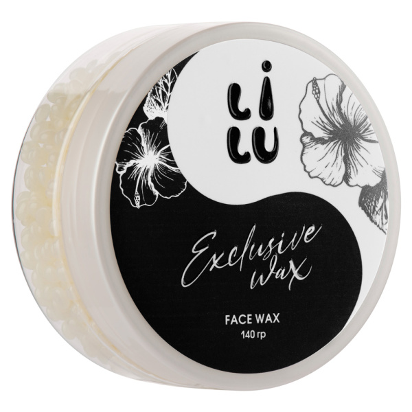 Воск полимерный для лица в банке Exclusive Wax, 140 гр LILU (02 Белый)