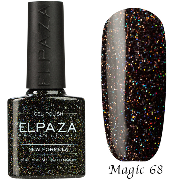 Гель-лак Magic Glitter 068 Ночная Москва 10 мл Elpaza