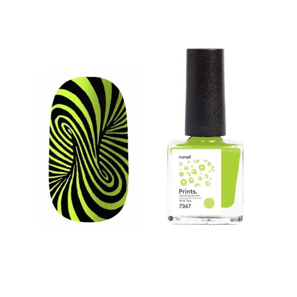 Лак для стемпинга №7367 Prints (цвет: "Wild Tea"), 8 мл Runail