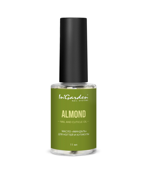 Масло для ногтей и кутикулы миндальное Nail and Cuticle Oil 11 мл. InGarden