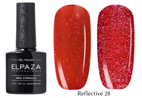 Гель-лак Reflective 28 светоотражающий 10 мл Elpaza