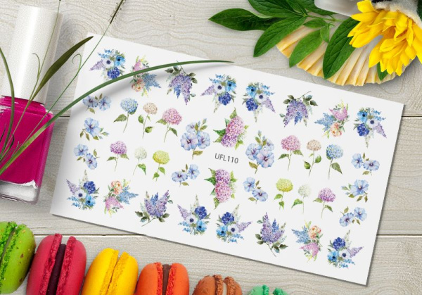 Слайдер-дизайн с белой подложкой UFL110 Delly Pur