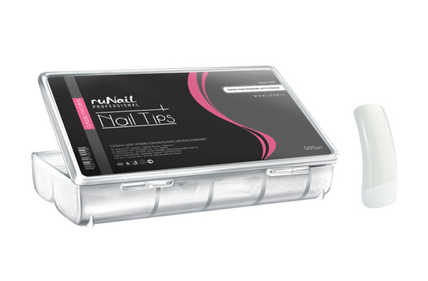 Типсы классические натуральные 500 шт. Runail 