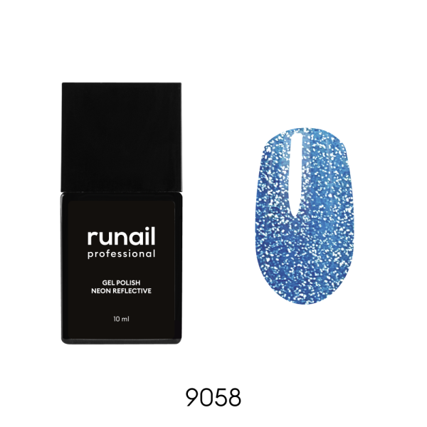 Гель-лак неоновый №9058 Reflective  светоотражающий, 10мл  