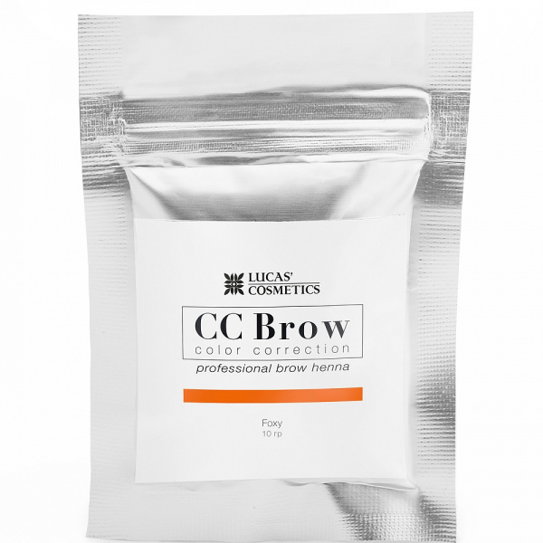 Хна для бровей в саше, рыжий CC Brow (Foxy), 10 гр. Lucas Cosmetics