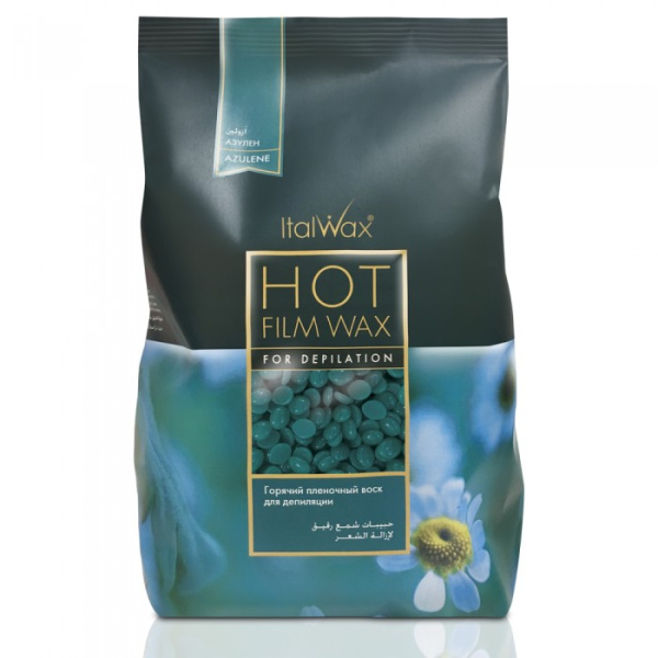 Воск горячий пленочный в гранулах Азулен 1000 гр ITALWAX 