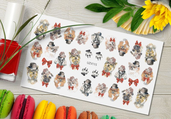 Слайдер-дизайн с белой подложкой UZV115 Delly Pur