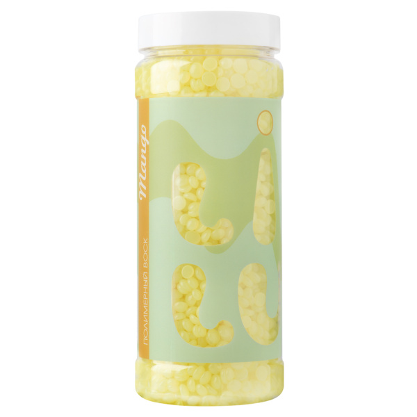 Воск полимерный в гранулах в банке, 300 гр LILU  04 Mango (Полупрозрачный)
