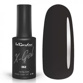 Гель-лак InGarden X-gel №062 Угольно-черный цвет