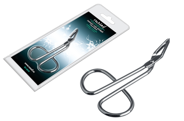 Пинцет в виде ножниц RU-0610 RuNail 