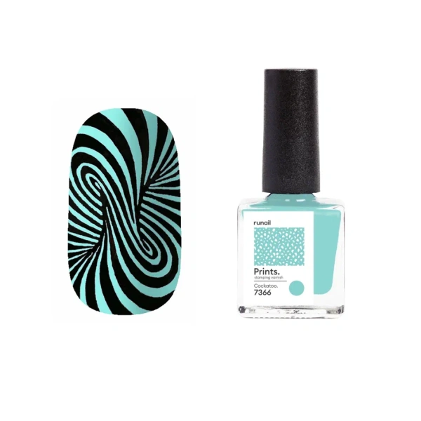 Лак для стемпинга №7366 Prints (цвет: "Cockatoo"), 8 мл Runail
